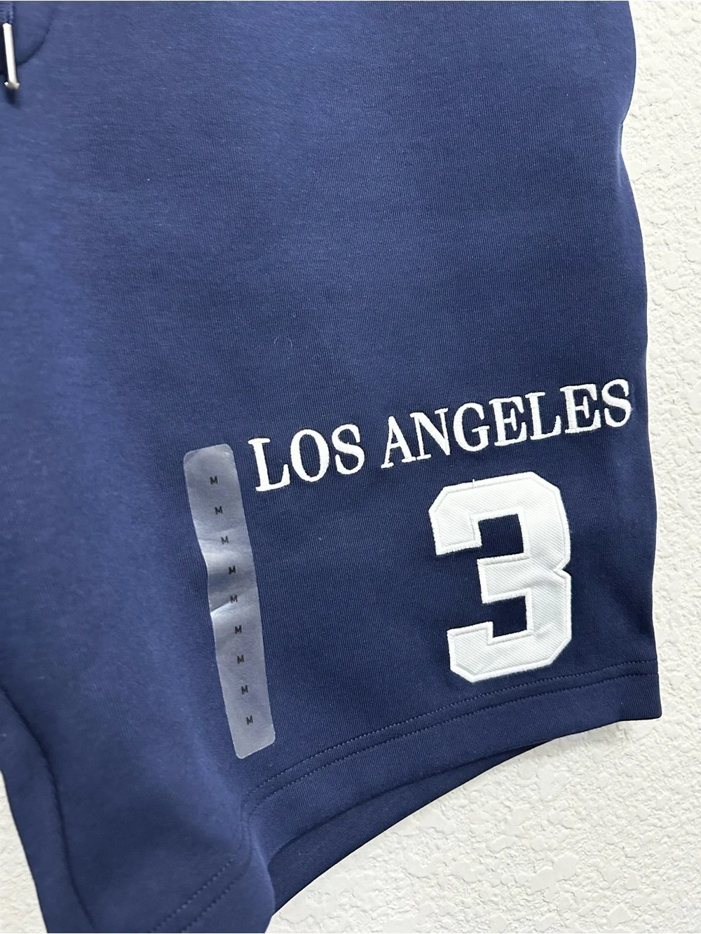 NWT Polo Ralph Lauren Los Angeles Double-Knit Shorts Navy Blue Crest Men's M